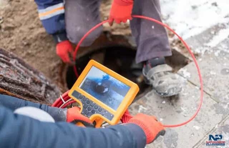 A sewer inspection.