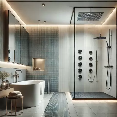 upgraded bathroom