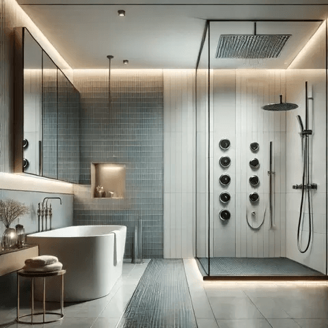 upgraded bathroom