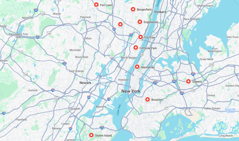 Service Area Map